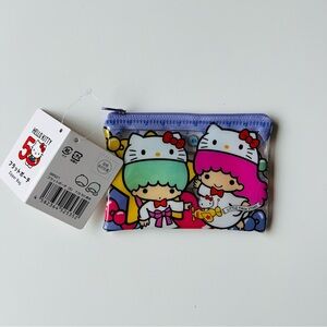 Sanrio character little twin stars mini zipper  bag, new.
